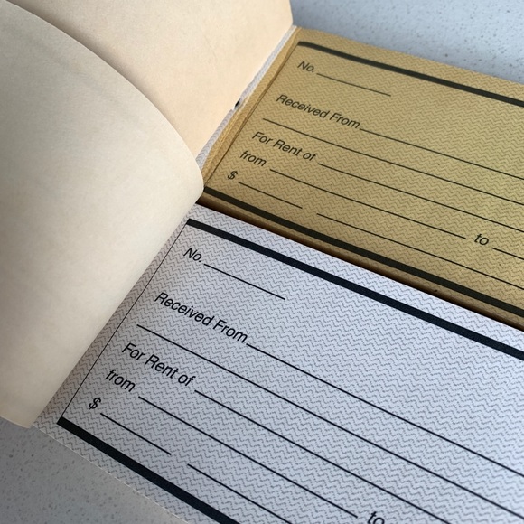 [Free If You Bundle $10+] Carbon Copy Rent Receipt Books - Picture 2 of 5